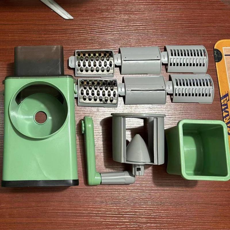 Neu Multifunktionaler Schnellgemüseschneider Handkurbel Home Küche Kartoffelschneider Edelstahl Gemüsehobel Reibe