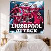 Liverpool Football Club Vægdekoration Vægtæppe Kunst Til Kæledyrsminde Fødselsdag Bryllupsfest Baggrund Familiegave