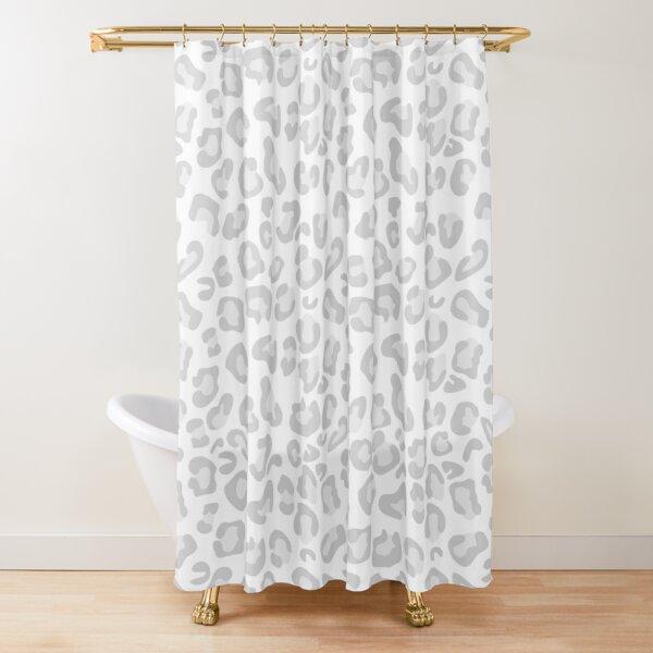 Leopard Print Shower Curtain Brown Bathroom Curtain Wild Safari Animal Powerful Bathroom Set For Men Panthera Bathroom Decor Set