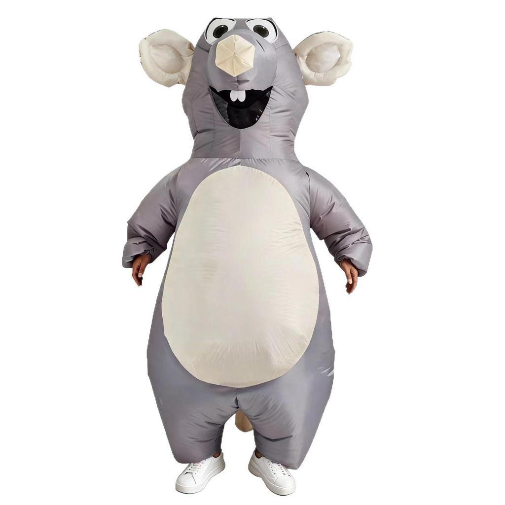 Disfraz de Muñeco Ratón Inflable Especial Transfronterizo para Fiesta de Halloween o Actuación en Festival