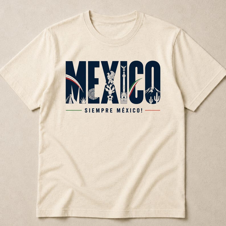 T-Shirt, Mexico Football Tee, World Cup 2026 Supporter T-Shirt, Siempre Mexico, Fan Gift, Football Tee Shirt Gift, soccer, sport, sports 2XL