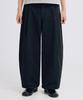 TAKEASY One-Pleat Barrel Fit Cotton Pants (Black)