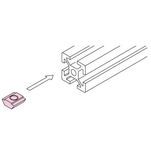SUS ST Nuts, SS (M5), SFN-TX5, 50 pieces