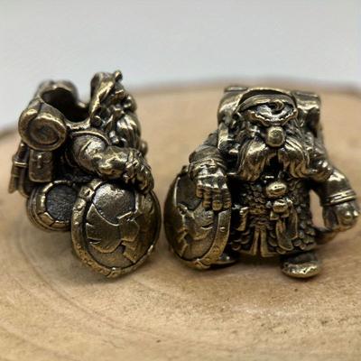 Soldato Nano Goblin Perline Coltello in Ottone EDC Fai da Te Braccialetti Intrecciati Laccetto Ciondolo Accessori Uomo Strumento da Esterno Ciondoli Pendenti