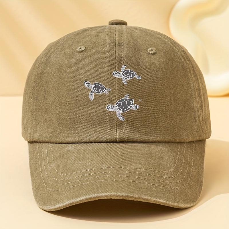 

Turtle Print Unisex Baseball Cap With Adjustable Outdoor Casual Duckbill Cap Suitable For Outdoor Sports And Sun Protection Adjustable
