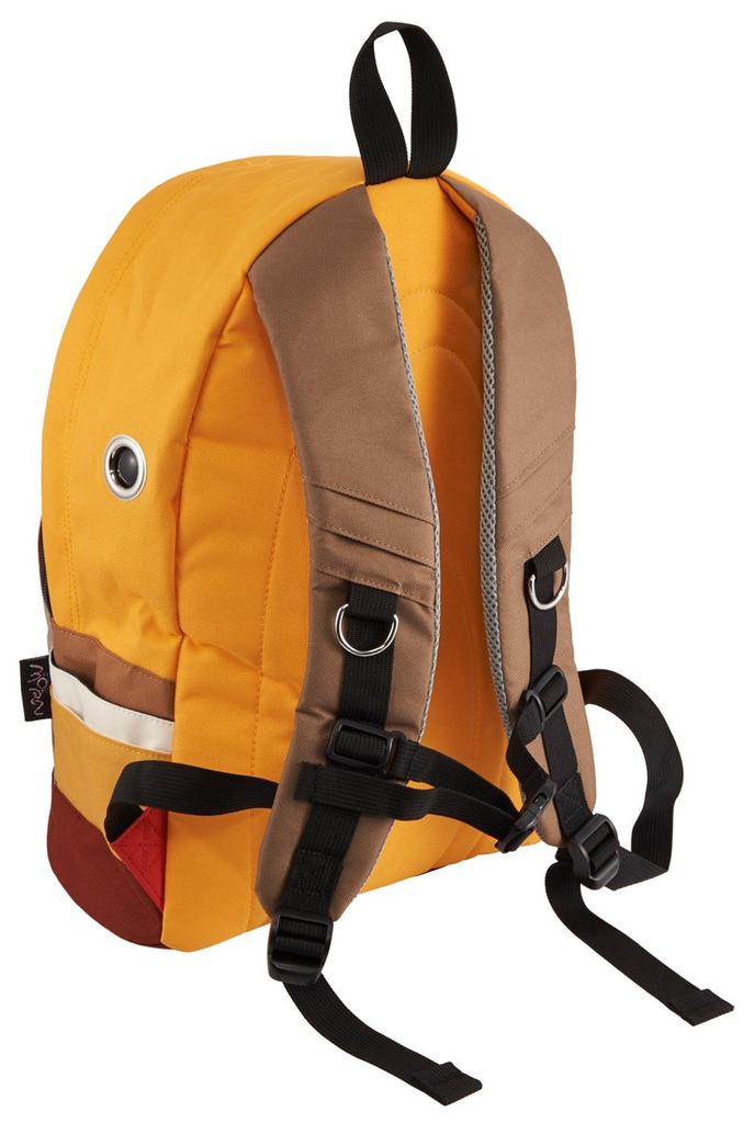 [MORN CREATIONS] Shark Backpack L size Combi YLW/KHA
