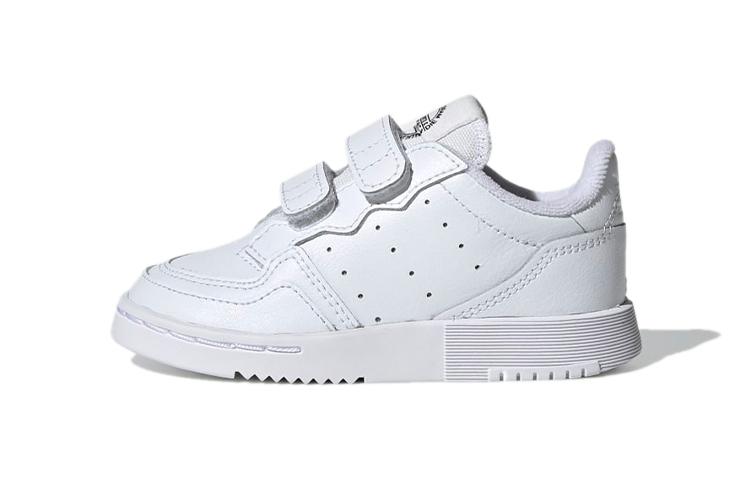 

Adidas Originals Super Court Low top Skateboard Shoes White Black Infant And Toddler EG0413 21