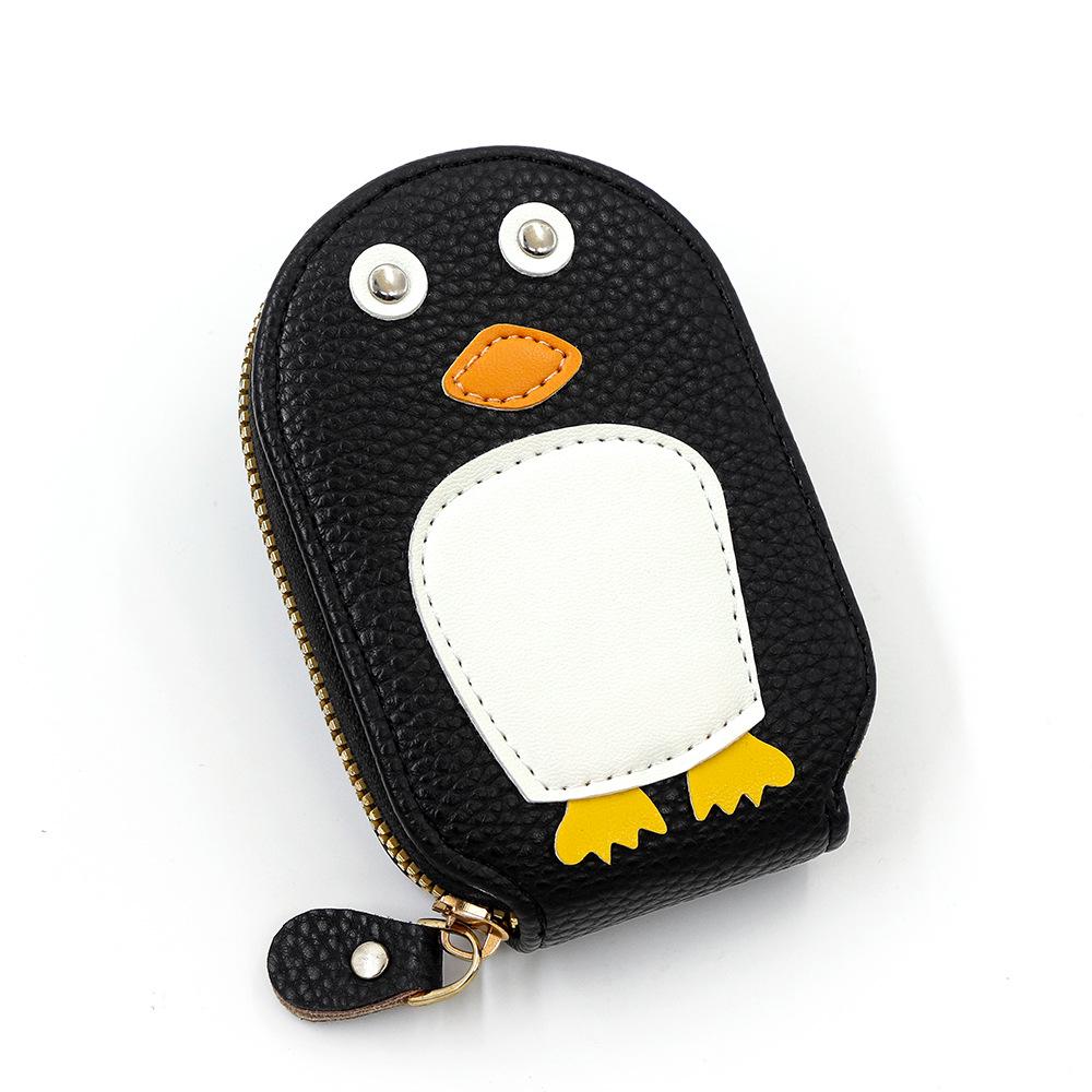 Sleek & Stylish Cute Penguin Card Holder - Lightweight & Multifunctional for Travel & Everyday Use