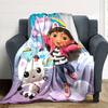 Gabby's Dollhouse Blanket Ultra-Soft Perfect for Office Chair Seaside Office Four Seasons Universal Playful Design Gift for Travel Home Birthdays