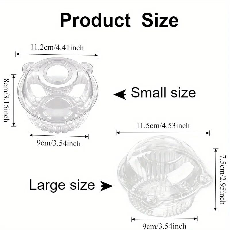 50/100PCS Transparent Cake Box Dessert Cake Sandwich Donut Muffin Disposable Packaging Box Wedding Birthday Party Supplies