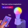 A60 RGB Bulb: 16-Color LED with Remote, Dimmable Atmosphere Globe for Live Room Decor