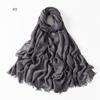 Fashion Muslim Cotton Rayon Modal Hijab For Women Headscarf Long Shawls Islam Hijab Turbans Head Wrap Solid Fringe Scarves