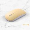 Dual-Mode Ultra-Thin Rechargeable Bluetooth Silent Mouse with Luminous Feature for Office and Tablet Use