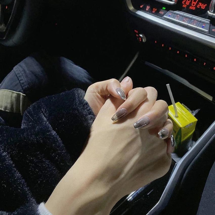 High-quality Peach Manicure Silver French False Nail Tips Wearable Nail Stickers Finished Nail Pieces 24 Pieces Ballet Nails S85