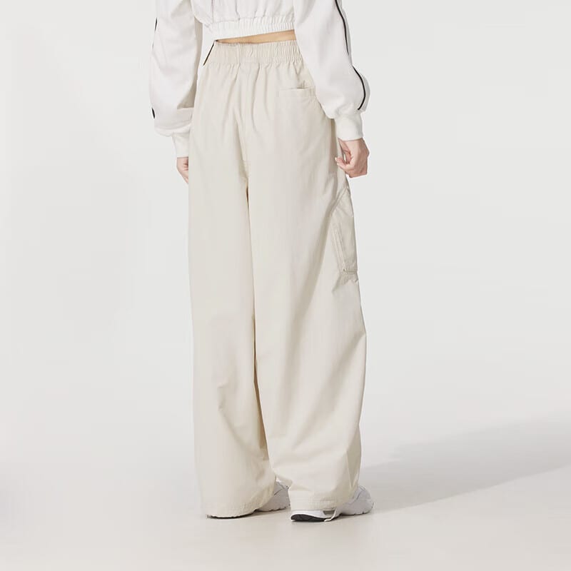 Nike Casual Pants Women's Ecru Moderate Straight Fit Pants HM6145-104