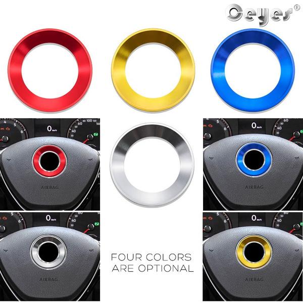 Car Steering Wheel Stickers Emblem for  Golf 6 7 Polo CC Tiguan Passat Accessories Car Styling