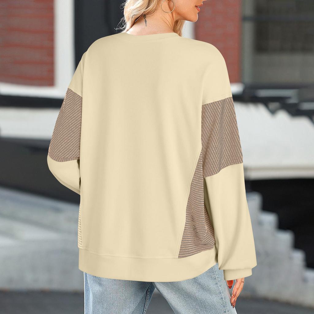 Women Tops Long Sleeve R-Neck Shirts Fall Fashion Casual Business Tunic Blouses