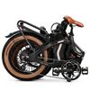 MIHOGO One Electric Bicycle 20" Tire 1000W Peak Motor Dual Disc Brakes 7 Speed LED Display 48V 29Ah Foldable City E-Bike Max Load 180kg