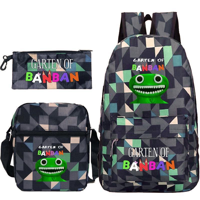 Spotted Garden Primary School Bag Shoulder Bag Pencil Bag Three-piece Set