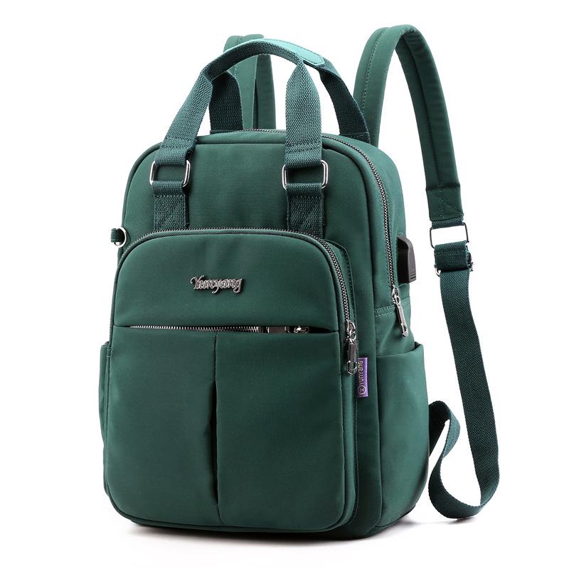 Damen Casual USB-Lade-Laptop-Rucksack - Große Kapazität, College-Stil