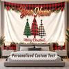Natal (329) Tema Tapeçaria Personalizada Nome Personalizado Texto Pendurado na Parede Tapeçaria Decoração de Fundo para Casa
