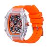 Authorized Distributor Ice Watch Watch Unisex 024285 ICE Boliday Clear Orange Skeleton Plastic Date Day of the Week 24 Hour Meter Medium Tonneau Shape