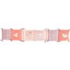 Paracolpi Lapinou - - Microfibra 100% Poliestere - Adattabile - Rosa - 30 x 180 cm
