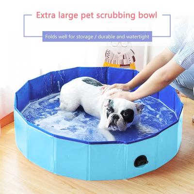 Foldable Dog Swimming Pool Pet Dog Bathing Tub Pool for Small Dogs Pet Indoor Outdoor Cool Bathing Wash Bathtub Pet Accessories