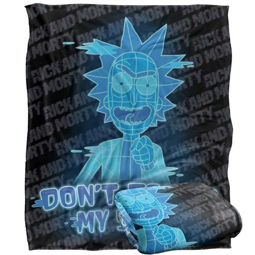 Rick And Morty Don't Touch My Stuff Blanket