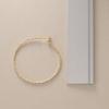 K18 mirror cut bead hoop earrings Yellow gold 00 [Kokoshnick] (small) (100)