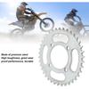 428 38 teeth sprocket, 4 holes, Rear Sprocket Steel Rear Drive Sprocket for Off Road Bikes and Motorcycles Silver