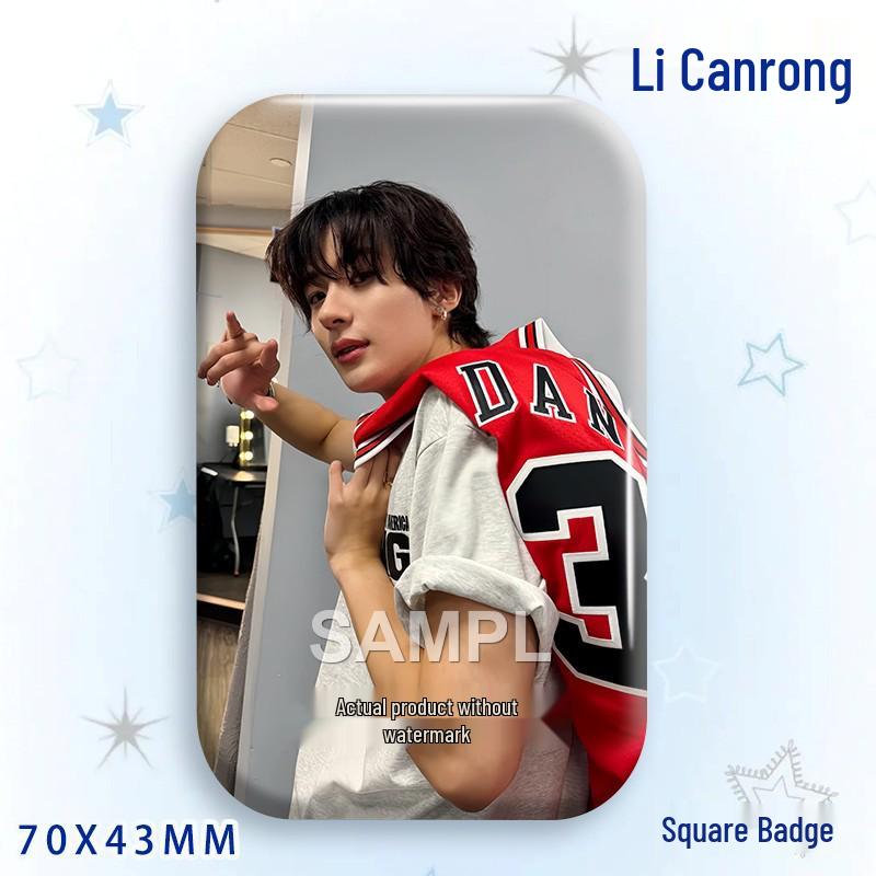 Anton Li Laser Square Star Idol Brooch & Pendant