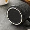Stone Texture Ceramic Mug Large Capacity Solid Color Minimalist Design For Office Home Daily Coffee Tea Drinking Cup