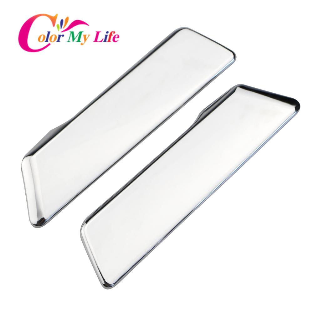 2Pcs/Set ABS Chrome Rear Door Handle Protection Cover Back Door Handle Trim for Toyota C-HR CHR 2016-2023