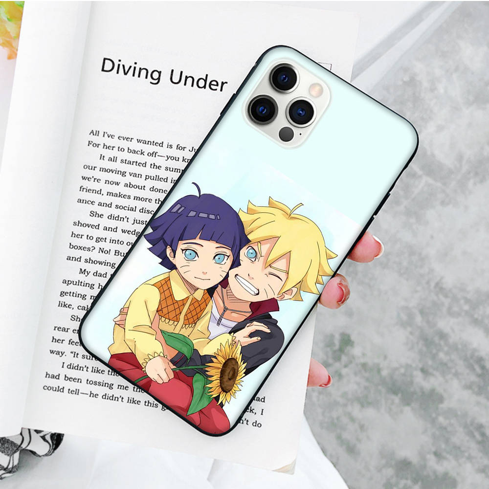 JW57 Boruto Black Sofe Case for Xiaomi Poco X6 X4 M5 M6 F5 F6 C65 C55 C50 C51 C40 Pro Redmi 14C A3X 13C 12C 11T 10A 9C Note 7 6 8A Plus