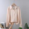 Spring New Casual Chiffon Shirt Women Shirts Fashion Female Long Sleeve Loose Solid Blouse Tops Office Lady Clothes Popular