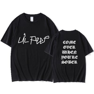 2025 m. „Lil Peep Come Over When You're Sober Tour“ koncertas „Vtg Reprint Top T Shirt“ – nauji vasariniai gatvės stiliaus medvilniniai marškinėliai vyrams