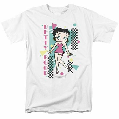 Betty Boop Booping 80er Jahre Stil Cartoon Merchandise Weißes Unisex T-Shirt