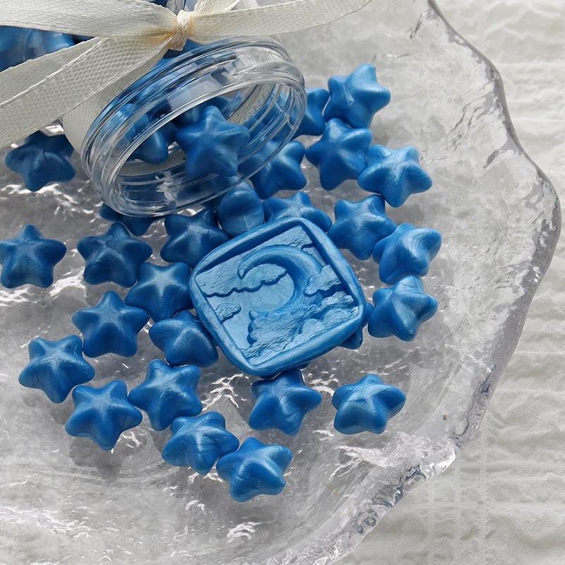 NEW 150pcs Five-pointed Pentagonal Lacquer Wax Grains Diy Envelope Sealing Hand Account Decorative