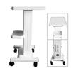 110V White Salon Trolley Beauty Salon Trolley Cart, Beauty Salon Rolling Cart Stand Roller Trolley with Sockets For Beauty Salon