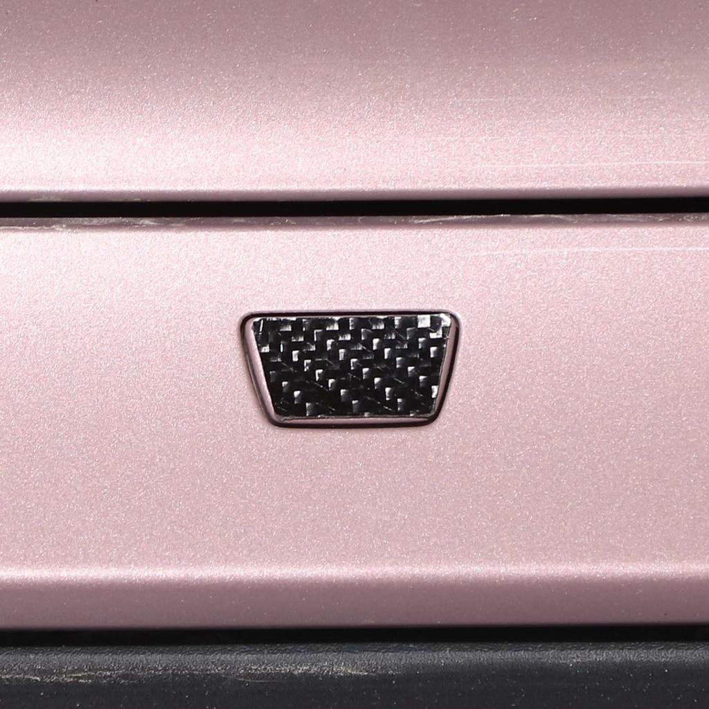 For Porsche Taycan    2022 Soft Carbon Fibre Car Tail Door Button Cover Trim Sticker Car