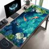 Großes Gaming-Mauspad Koi-Fisch-Design Rutschfeste Waschbare Gummiunterseite Große Schreibtischmatte Büroaccessoire Computertischmatte für Gamer