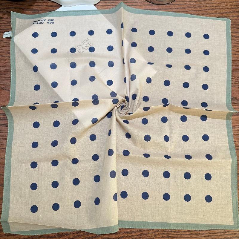 Spring and Autumn pure cotton 55cm small square scarf women's literary silk scarf versatile decorative scarf thin headscarf headband scarf