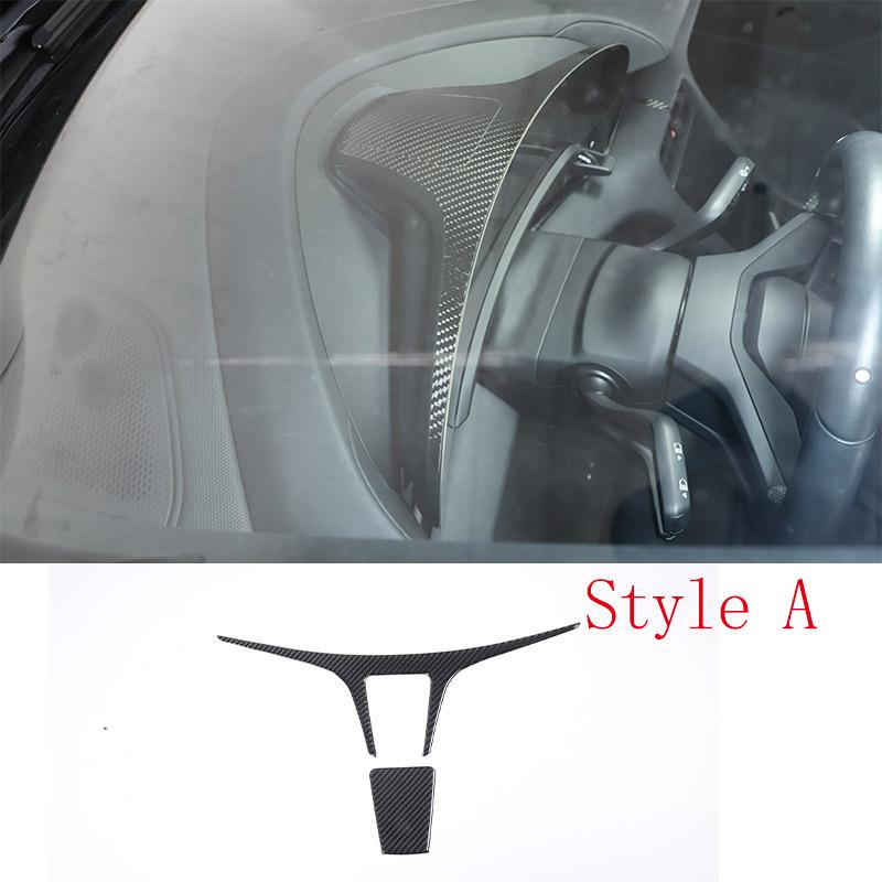Soft Carbon Fiber for Porsche Taycan 2019-2025 Car Interior Dashboard Center Console Door Decoration Stickers Car Accessories