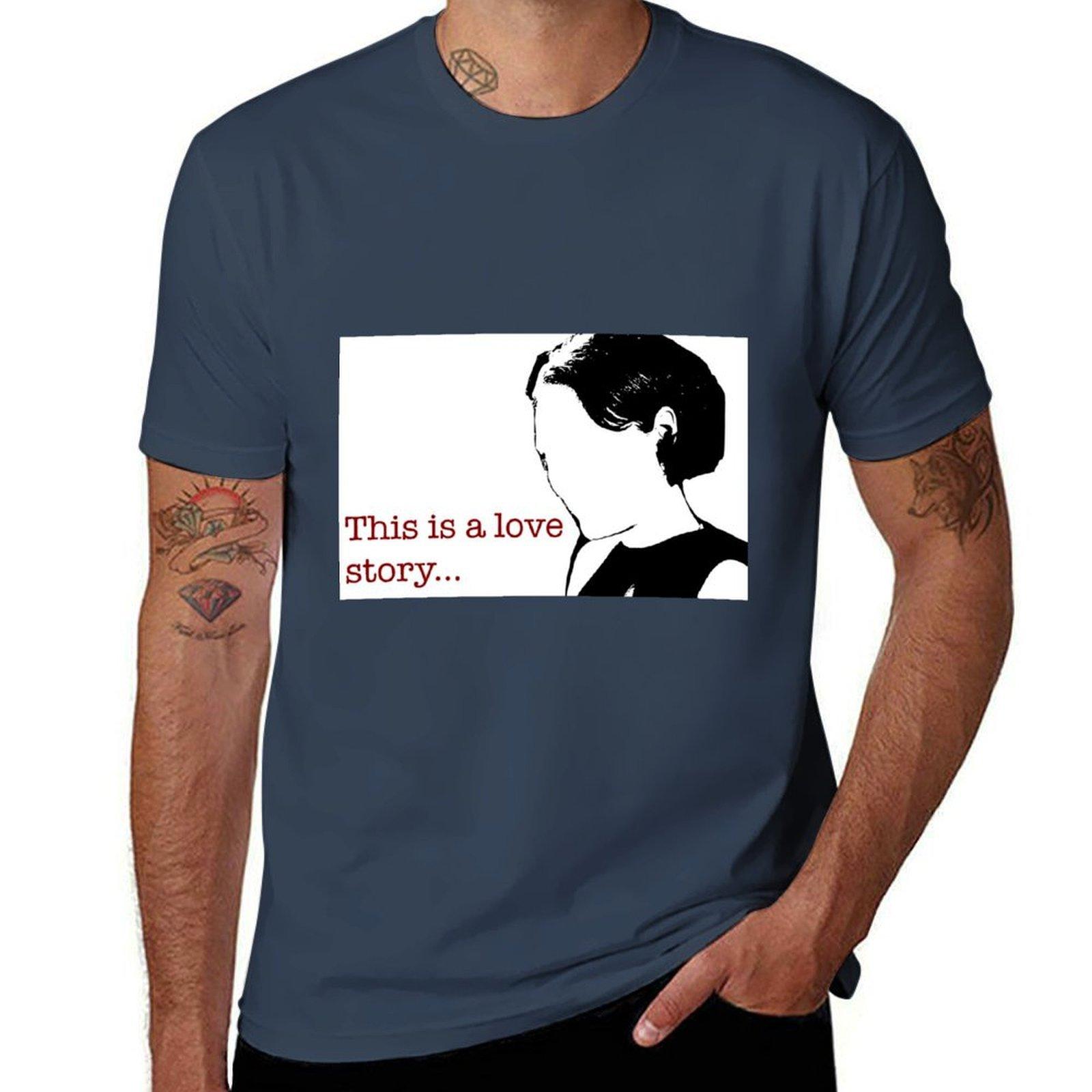 Fleabag Sticker This is a love story TShirt Casual Lightweight Short Sleeve Top S