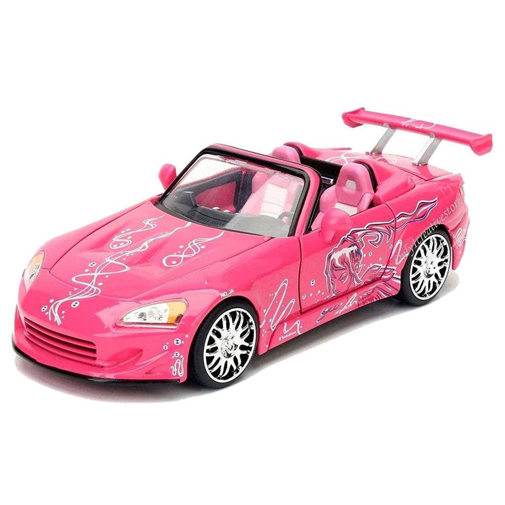 Jada NEW 1:24 Scale W/B Fast & Furious Pink Suki's Honda S2000 Diecast Model Car by Toys [Parallel Import]