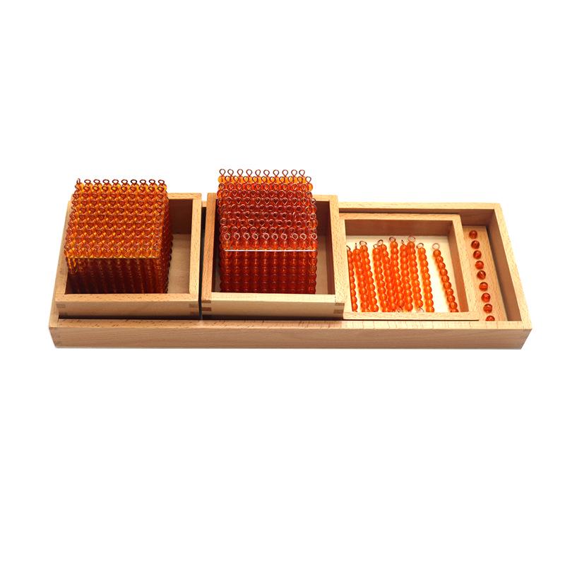 Montessori Math Teaching Aids: Decimal Place Value Game for Ages 3-6