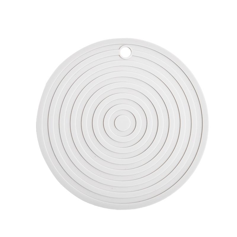 24CM Large Round Silicone Pad Anti-scalding Insulation Pad Placemat Pot Pad Plate Pad High Temperature Household Table Mat