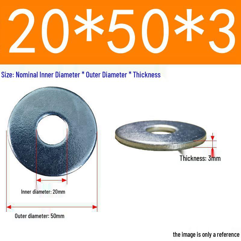 Galvanized Flat Metal Washer Spacer M3-M60
