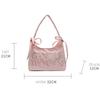 Underarm Bag 2025 New Fashion High-end Bow Nylon Cloth Bag Candy Color Thai Letter Single Shoulder Armpit Bag Handbag